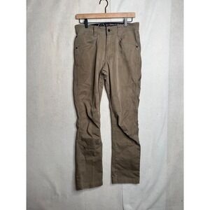 ATG Wrangler All Terrain Gear Mens Brown Stretch Canvas Utility Pants 10NS857MR